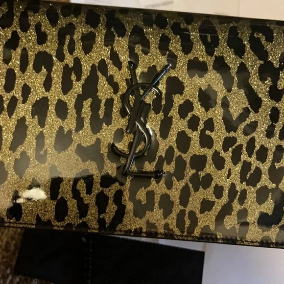 YSL Leopard Chain Purse Wallet - Picture 8 of 10